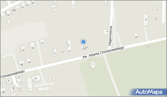Dąbrowa Tarnowska, św. Brata Alberta Chmielowskiego, 11A, mapa Dąbrowa Tarnowska