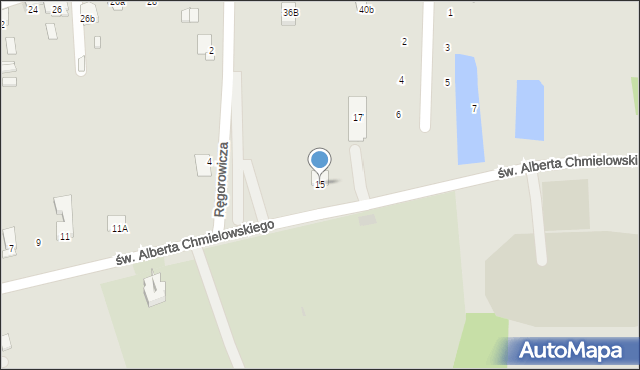 Dąbrowa Tarnowska, św. Brata Alberta Chmielowskiego, 15, mapa Dąbrowa Tarnowska