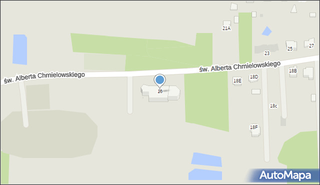Dąbrowa Tarnowska, św. Brata Alberta Chmielowskiego, 16a, mapa Dąbrowa Tarnowska