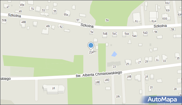 Dąbrowa Tarnowska, św. Brata Alberta Chmielowskiego, 21A, mapa Dąbrowa Tarnowska