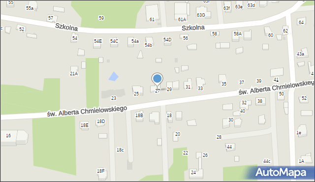 Dąbrowa Tarnowska, św. Brata Alberta Chmielowskiego, 27, mapa Dąbrowa Tarnowska