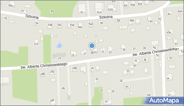 Dąbrowa Tarnowska, św. Brata Alberta Chmielowskiego, 29, mapa Dąbrowa Tarnowska