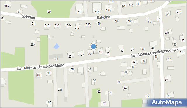 Dąbrowa Tarnowska, św. Brata Alberta Chmielowskiego, 29A, mapa Dąbrowa Tarnowska