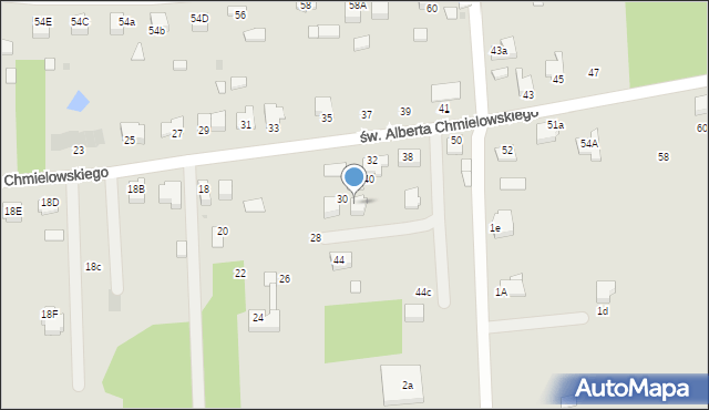 Dąbrowa Tarnowska, św. Brata Alberta Chmielowskiego, 48, mapa Dąbrowa Tarnowska