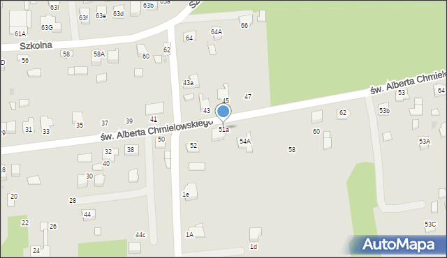Dąbrowa Tarnowska, św. Brata Alberta Chmielowskiego, 51a, mapa Dąbrowa Tarnowska