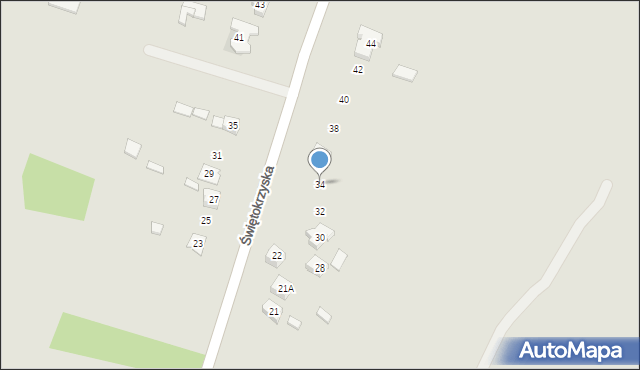 Daleszyce, Świętokrzyska, 34, mapa Daleszyce