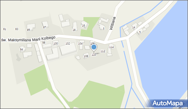 Dankowice, św. Maksymiliana Marii Kolbego, 110, mapa Dankowice