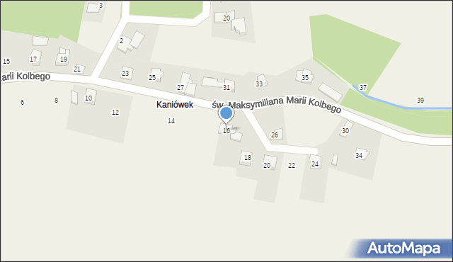 Dankowice, św. Maksymiliana Marii Kolbego, 16, mapa Dankowice
