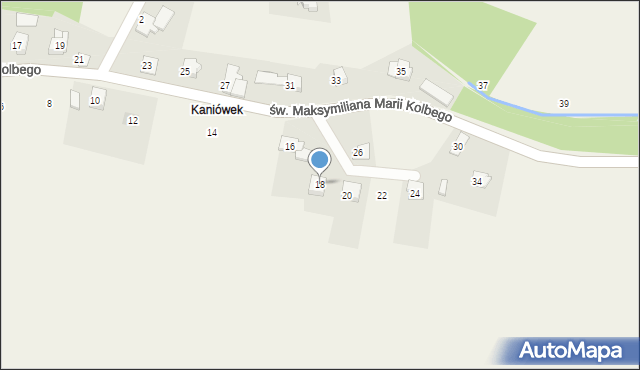 Dankowice, św. Maksymiliana Marii Kolbego, 18, mapa Dankowice