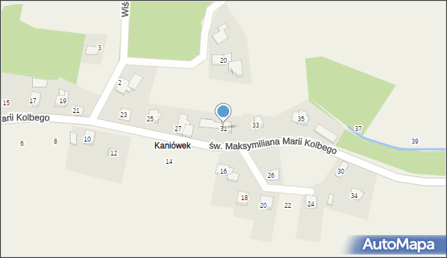 Dankowice, św. Maksymiliana Marii Kolbego, 31, mapa Dankowice