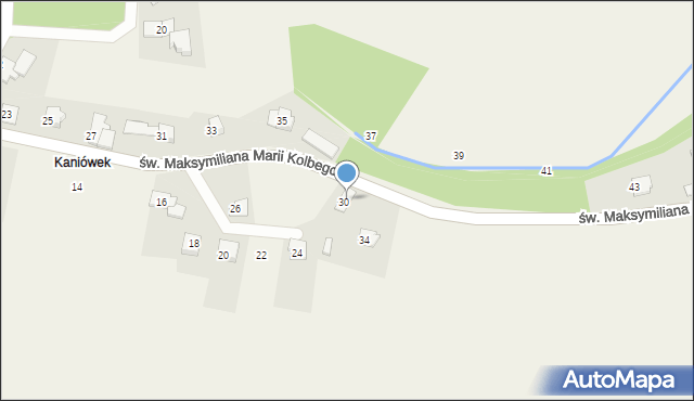 Dankowice, św. Maksymiliana Marii Kolbego, 32, mapa Dankowice