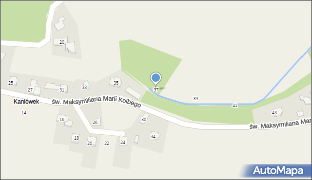 Dankowice, św. Maksymiliana Marii Kolbego, 37, mapa Dankowice