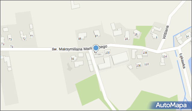 Dankowice, św. Maksymiliana Marii Kolbego, 98A, mapa Dankowice