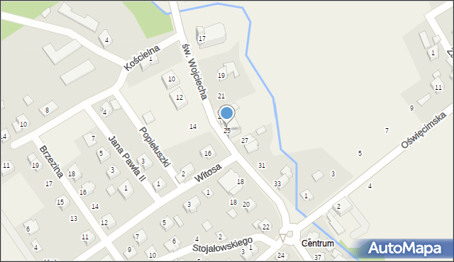 Dankowice, św. Wojciecha, 25, mapa Dankowice