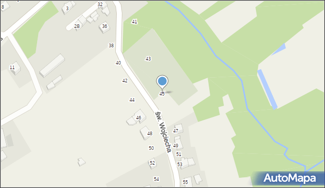 Dankowice, św. Wojciecha, 45, mapa Dankowice