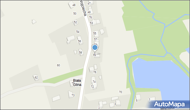 Dankowice, św. Wojciecha, 61, mapa Dankowice