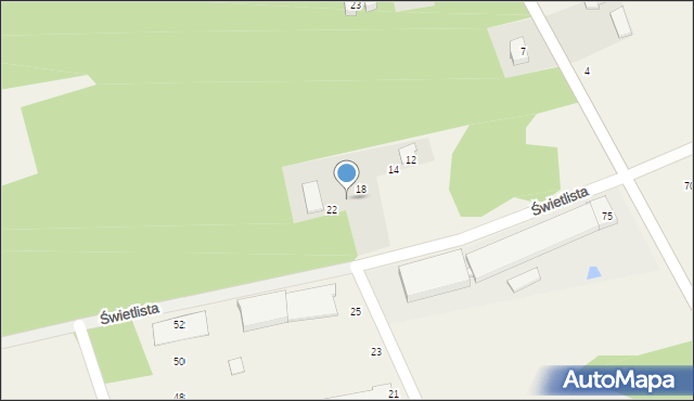Długa Szlachecka, Świetlista, 20, mapa Długa Szlachecka