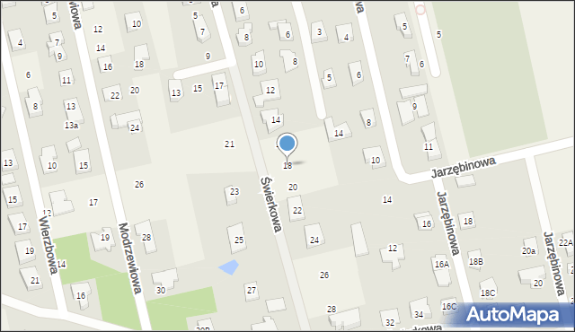 Długołęka, Świerkowa, 18, mapa Długołęka