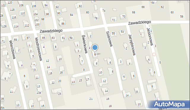 Długołęka, Świerkowa, 6, mapa Długołęka