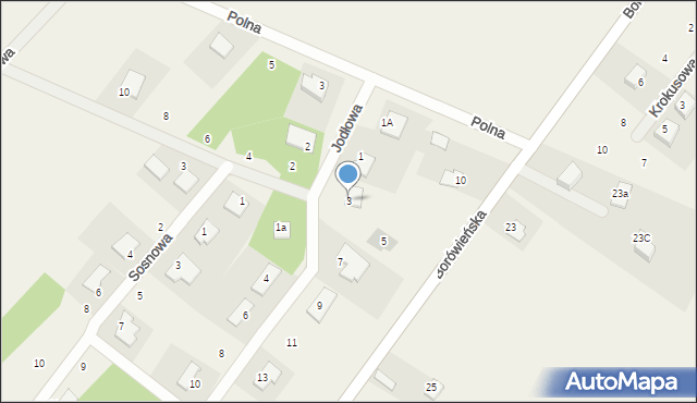 Dobrcz, Świerkowa, 3, mapa Dobrcz