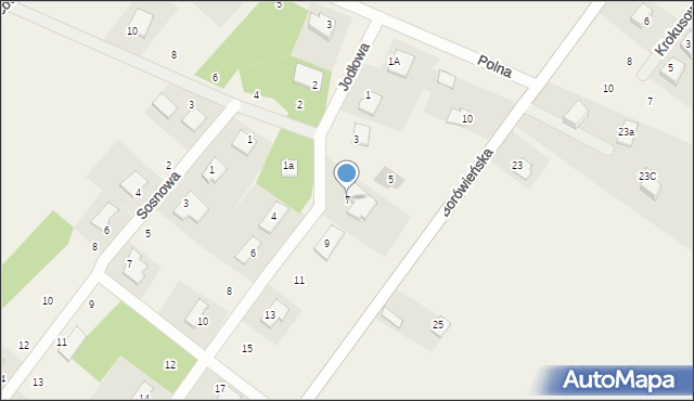 Dobrcz, Świerkowa, 7, mapa Dobrcz