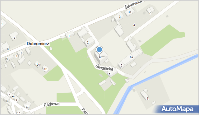 Dobromierz, Świdnicka, 4, mapa Dobromierz