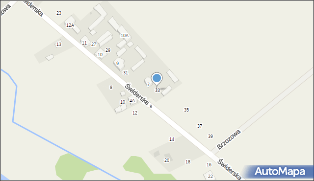 Dobrzyniec, Świderska, 33, mapa Dobrzyniec