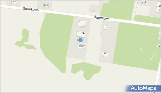 Dobrzyniewo Duże, Świerkowa, 24B, mapa Dobrzyniewo Duże