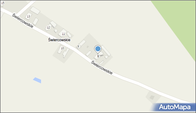 Domaradz, Świercowskie, 8, mapa Domaradz