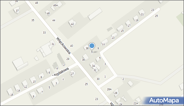 Dopiewo, Świętojańska, 7, mapa Dopiewo