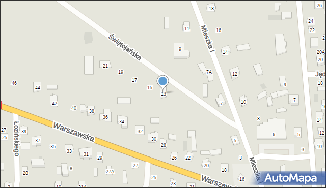 Drohiczyn, Świętojańska, 13, mapa Drohiczyn