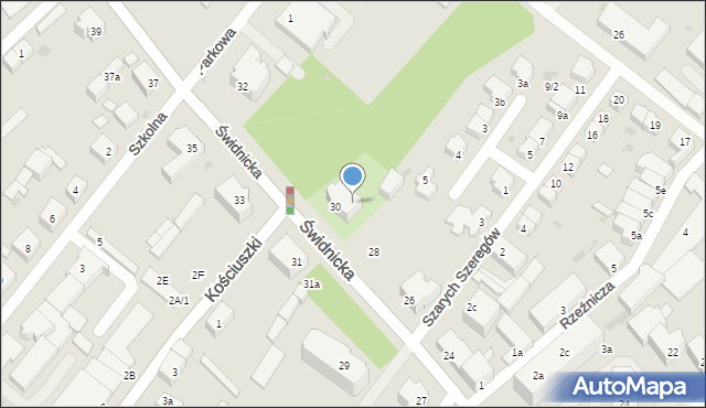 Dzierżoniów, Świdnicka, 30a, mapa Dzierżoniów