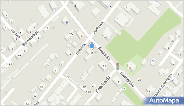 Dzierżoniów, Świdnicka, 35, mapa Dzierżoniów