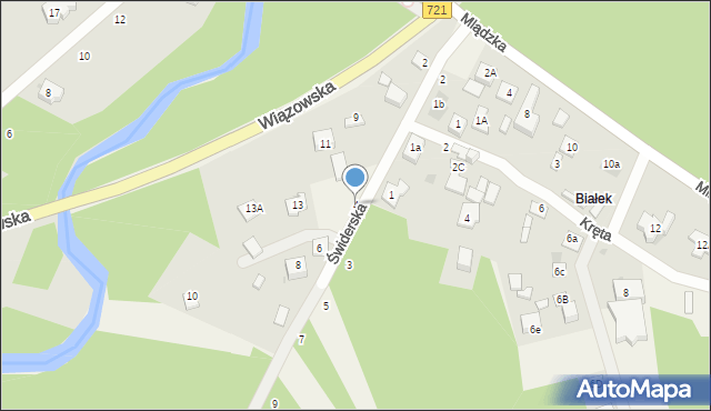 Emów, Świderska, 4, mapa Emów