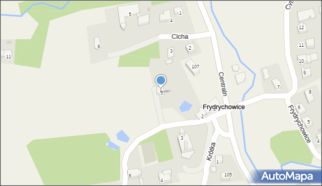 Frydrychowice, św. Jana Pawła II, 5, mapa Frydrychowice