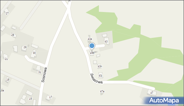 Frydrychowice, Światowa, 43b, mapa Frydrychowice