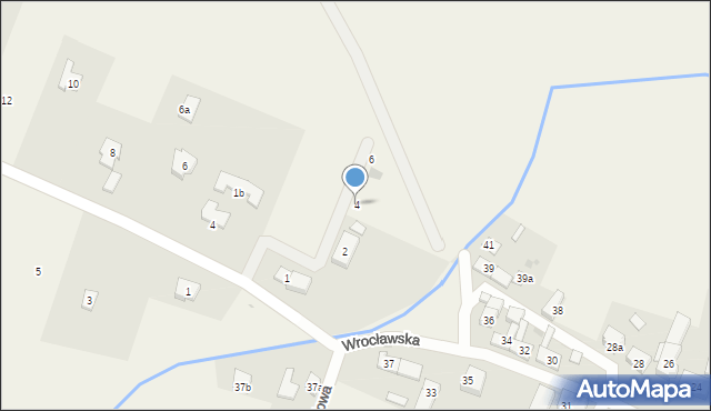 Gądów, Świerkowa, 4, mapa Gądów