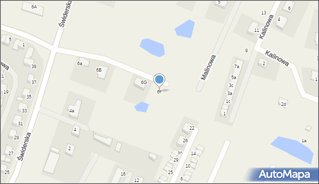 Gajewo, Świderska, 6f, mapa Gajewo