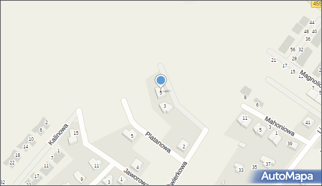 Gajków, Świerkowa, 5, mapa Gajków