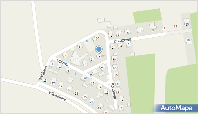 Galewice, Świerkowa, 5, mapa Galewice