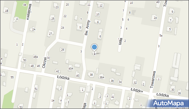 Gałków Mały, św. Anny, 4, mapa Gałków Mały