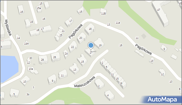 Gdańsk, św. Huberta, 17, mapa Gdańska