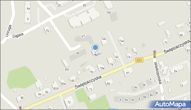 Gdańsk, Świętokrzyska, 76b, mapa Gdańska