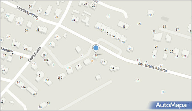Gdańsk, św. Brata Alberta, 10, mapa Gdańska