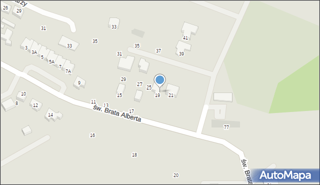 Gdańsk, św. Brata Alberta, 23, mapa Gdańska