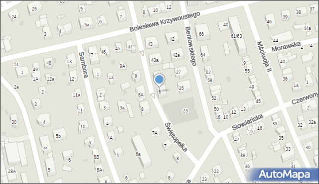 Gdańsk, Świętopełka, 6, mapa Gdańska