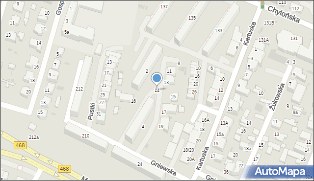 Gdynia, Świecka, 14, mapa Gdyni