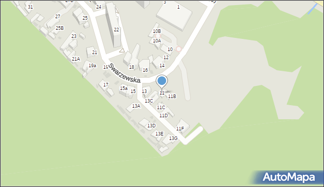 Gdynia, Swarzewska, 11, mapa Gdyni