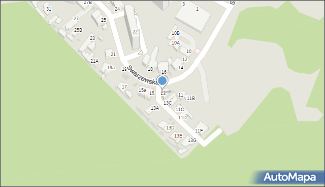 Gdynia, Swarzewska, 13, mapa Gdyni