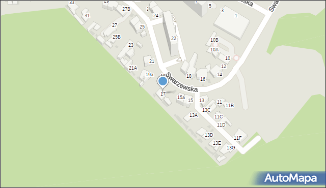 Gdynia, Swarzewska, 17, mapa Gdyni